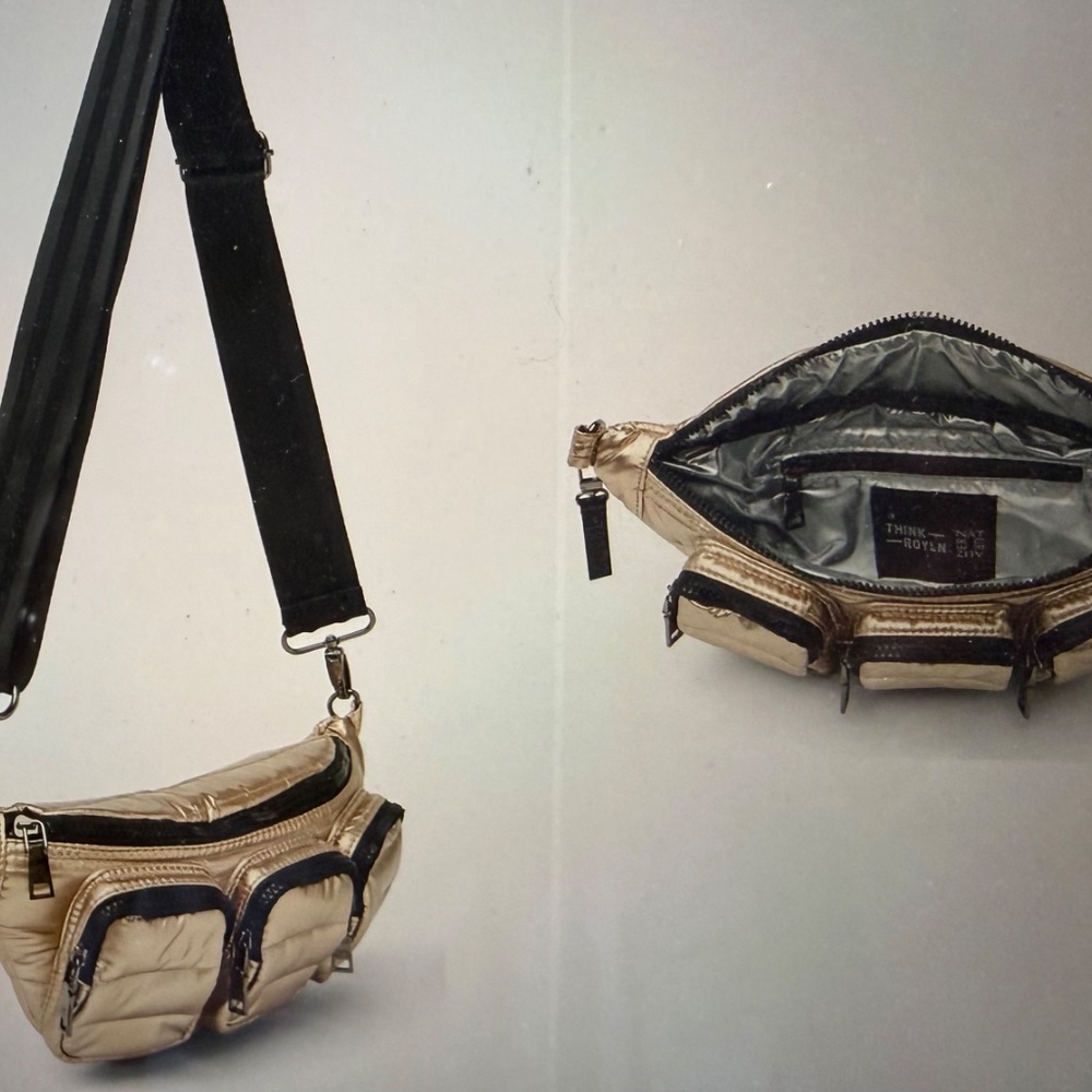 Think Royln Pearl Cashmere Triple Threat Sling /Belt Bag - Picture 3 of 4